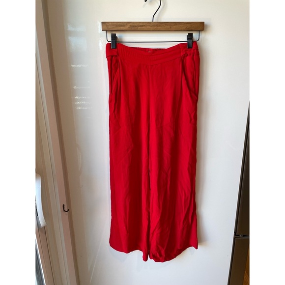 Wilfred by Aritzia Wide Leg Flowy Cropped Pants - Picture 1 of 3